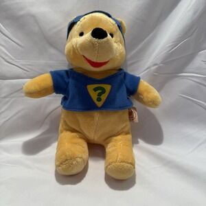Disney Winnie The Pooh Blue Mask Superhero Plush Stuffed Animal Toy 9"